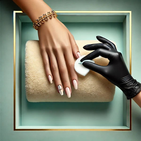 DALL·E 2025-04-23 20.55.38 - A luxurious, photo-realistic square image representing a premium nail salon service_ Classic Gel Pedicure Removal. The image features a feminine clien