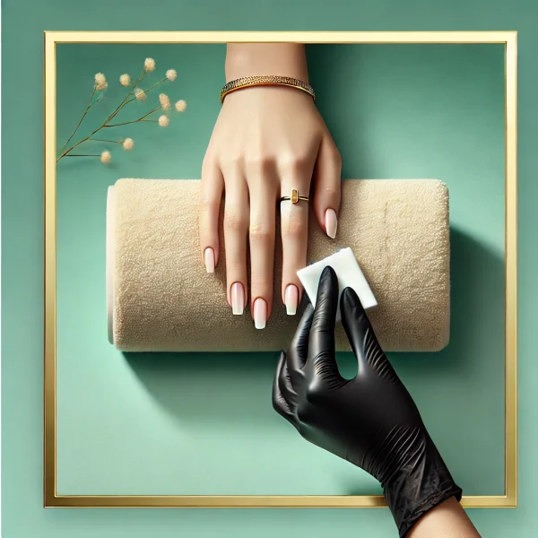 DALL·E 2025-04-23 20.55.42 - A luxurious, photo-realistic square image representing a premium nail salon service_ Classic Gel Pedicure Removal. The image features a feminine clien